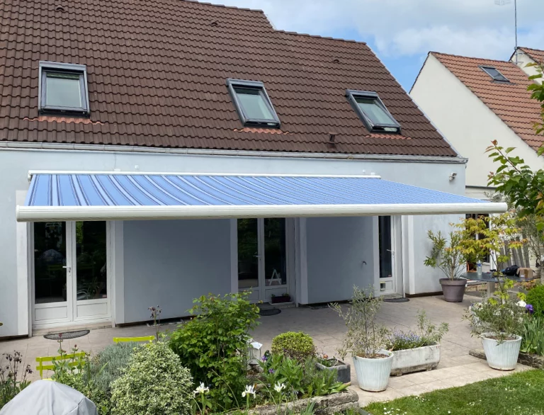 Storebanne bleu grande longueur