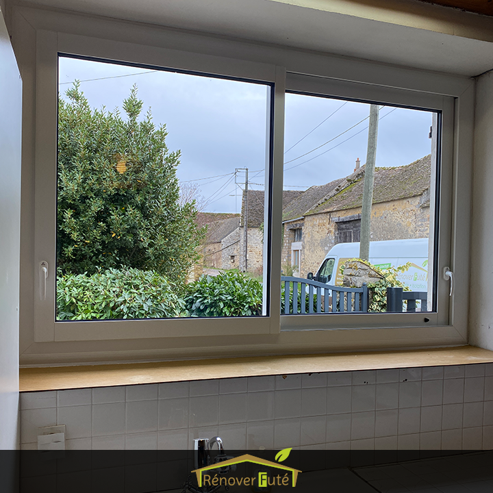 Fenêtre coulissante vue intérieur